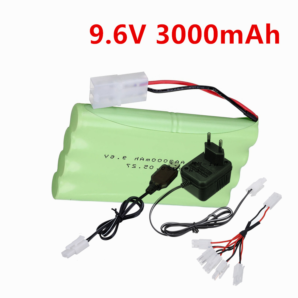 Rc Hobby Model - Baterai NiMH 9.6V 3000mah atau Pengisi