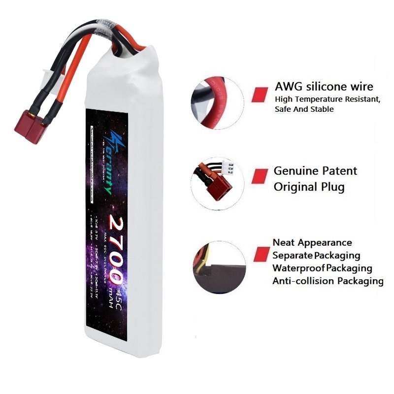 1/3 buah 2S 7.4V baterai Lipo  - Rc Hobby Model ulasan dan harga