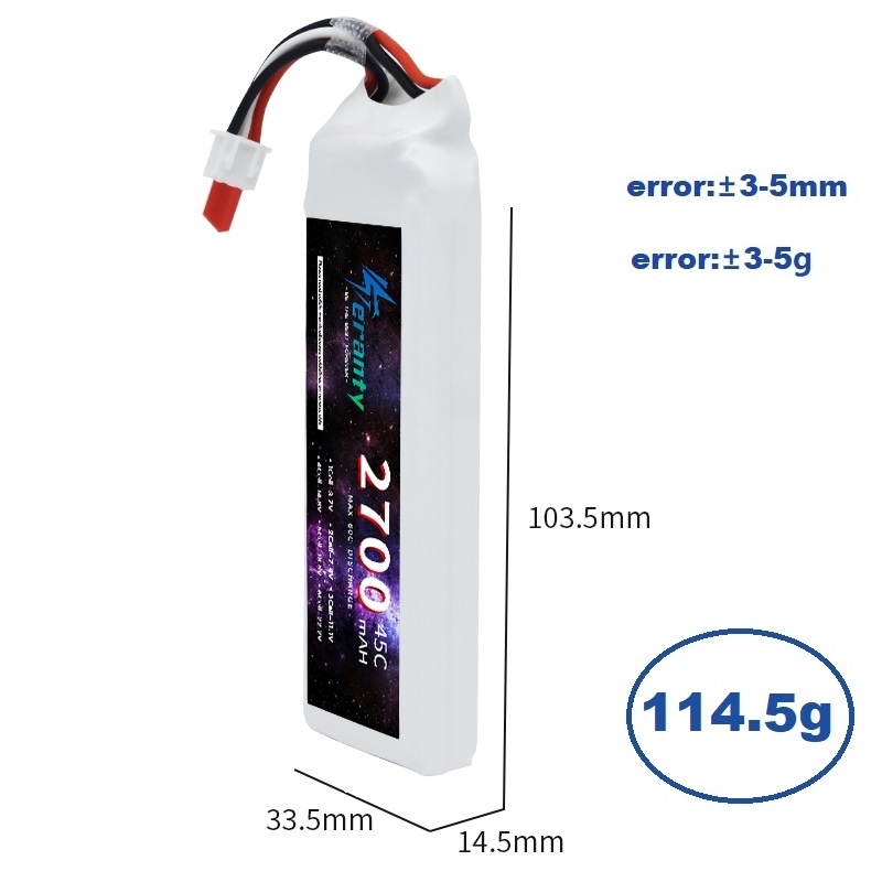 1/3 buah 2S 7.4V baterai Lipo  - Rc Hobby Model ulasan dan harga