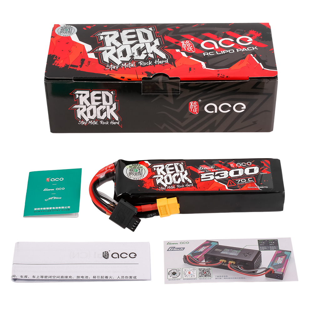 G-TECH ACE RedRock 5300MAh 70C - Rc Hobby Tech ulasan dan harga