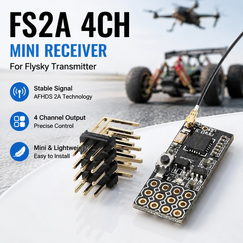 FS FS2A-4CH Penerima PWM 4 Sal - Rc Hobby Model ulasan dan harga